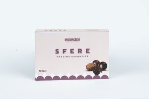 Scatola "Sfere" praline assortite gr. 150 - Amadei