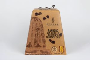 Pandoro con gocce di cioccolato fondente astucciato kg. 1 - Borsari